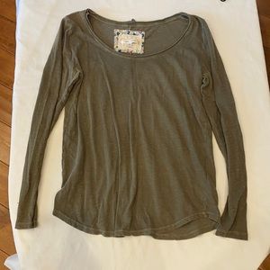 Anthropologie “Pure Good” long sleeve spectrum tee